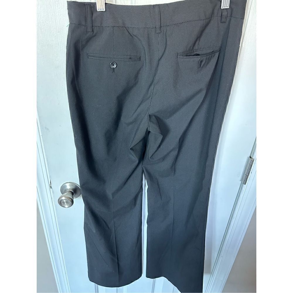 Express editors black stripped pants size 4R - Picture 3 of 6